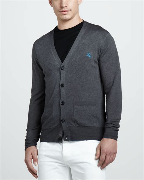 men burberry cardigan|burberry brit merino wool cardigan.